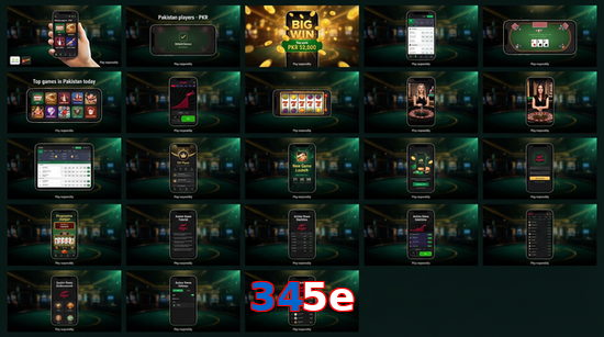Main screen of 345E bet page for PK players